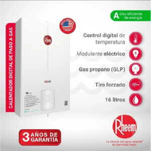 calentador rheem 16 lt tf jacuzzi