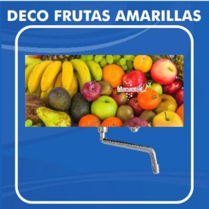 planta de vidrio deco frutas amarillas